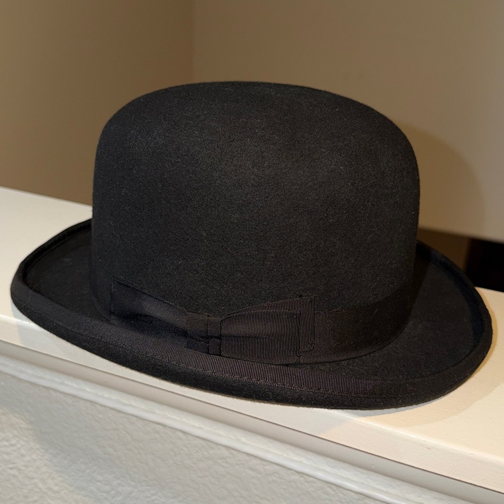 Scala Black Bowler Hat